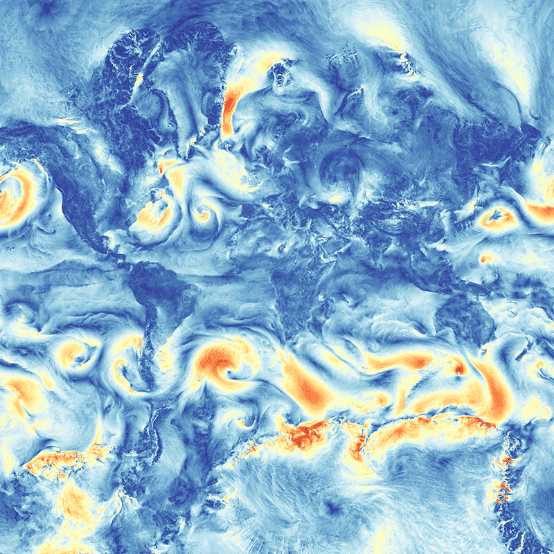 Figure: simulation of wind speed